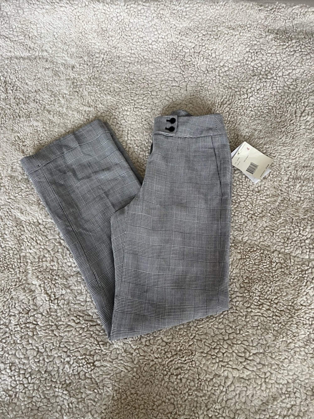Liz Claiborne Collection Women’s Gray Glen Plaid Trousers/Dress Pants Size 4